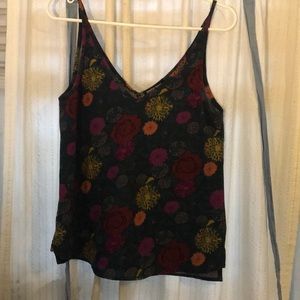 American apparel printed chiffon camisole tank top